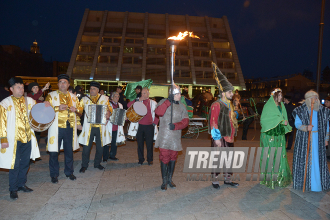 Baku celebrates last Novruz Tuesday. Azerbaijan, 15 match, 2016 